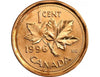 1996 1 Cent Canadian Penny BU from Original Roll