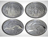 Canada 2013 - First Arctic Expedition UNC BU Four Coin Set - Frosted & Plain ***