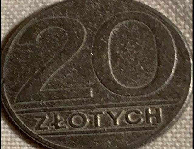 1989 Poland 20 zlotych VF