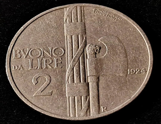 1924-R Italie 2 Lire Belle Pièce***