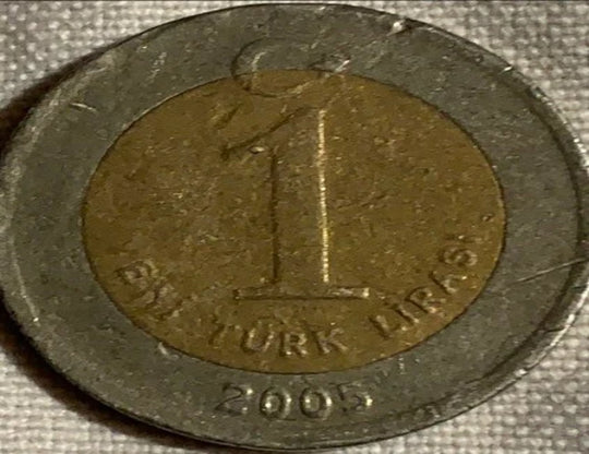 2005 Turkey 1 lira F