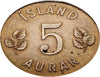 1946 Iceland 5 Aurar nice coin VF ***