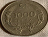 1990 Turquie 1000lira VF