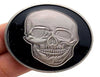 Lucky Coin - Smile Skull - Craft Gift Coin in Protective Plastic Capsule