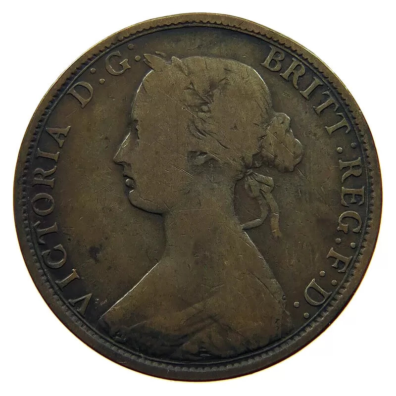 1864 New Brunswick Große Ein-Cent-Münze im Umlauf