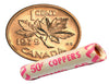 1979  Canadian 1-Cent Maple Leaf Twig Penny Coin Roll  -50 Coins BU