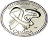 2000 Pièce canadienne de 25 cents Santé/Quart du millénaire d'avril UNC