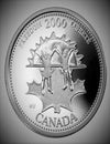 2000 Canadian 25-Cent Freedom/November Millennium Quarter Coin UNC