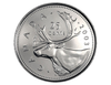 2003-P Canadien 25 Cent Caribou/Old Effigie Queen Quarter BU