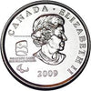 2009 Canadian 25-Cent Vancouver 2010 Olympics: Cross Country Skiing Quarter Coin UNC