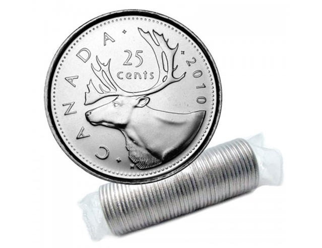 2010 Quart de caribou canadien de 25 cents BU