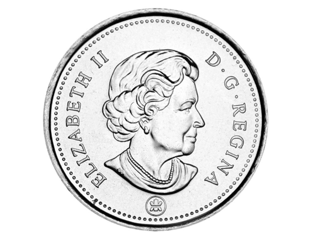 2010 Quart de caribou canadien de 25 cents BU