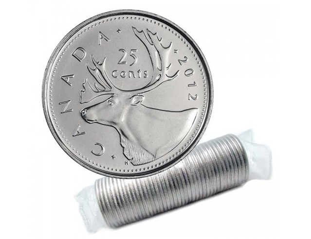 2012 Quart de caribou canadien de 25 cents BU