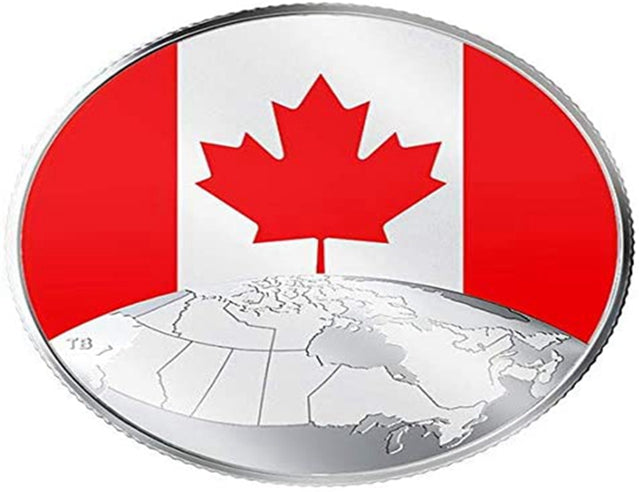 2019 This is Canada! $5 Dollar Pure Silver Glow-in-the-Dark Coin