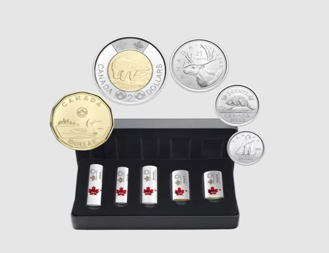 2022 5 Coins Set from Special Wrap Roll First Strike Circulation Coins (5 Coins)