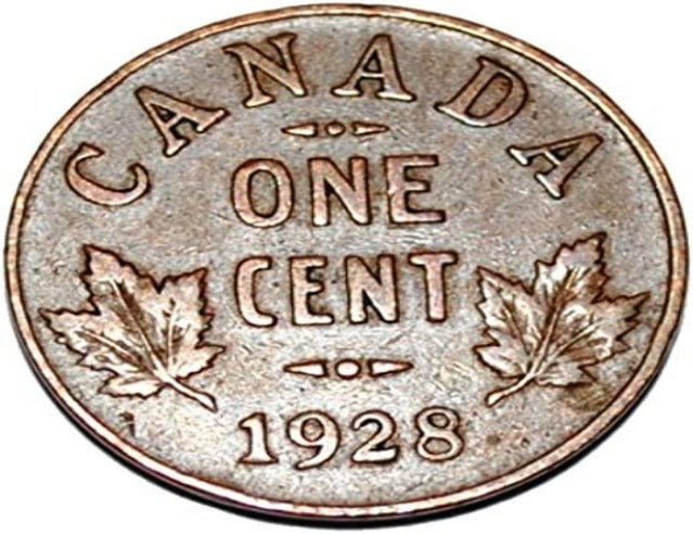 Kanada 1 Cent 1928 George V. Kanadischer kleiner Cent