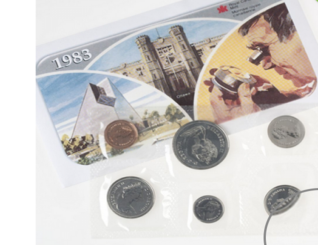 Canada : Ensemble de pièces de monnaie de qualité épreuve numismatique/hors-circulation de 1983