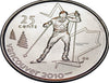 Kanadische 25-Cent-Olympiade Vancouver 2010: Langlauf-Viertelmünze UNC