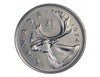 1974 Canadian 25-Cent Caribou Quarter Coin ( Circulated)