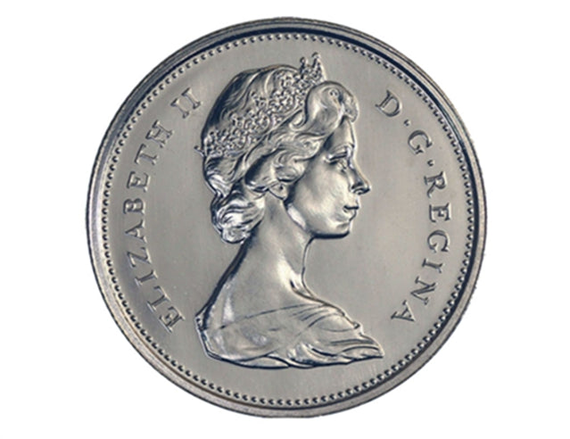 1981 Canadian 25-Cent Caribou Quarter Coin ( Circulated)