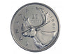 1986 Canadian 25-Cent Caribou Quarter Coin ( Circulated)