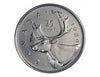 1989 Canadian 25-Cent Caribou Quarter Coin ( Circulated)