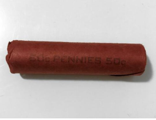 1969 Kanadischer 1-Cent Maple Leaf Twig Penny Roll BU (50 Münzen)