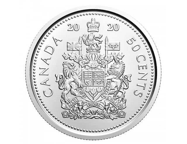 2020 Canadian 50-Cent Coat of Arms Half Dollar Coin BU