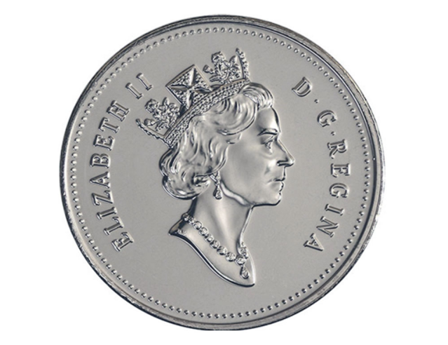 1997 Pièce d'un demi-dollar avec armoiries canadiennes de 50 cents BU