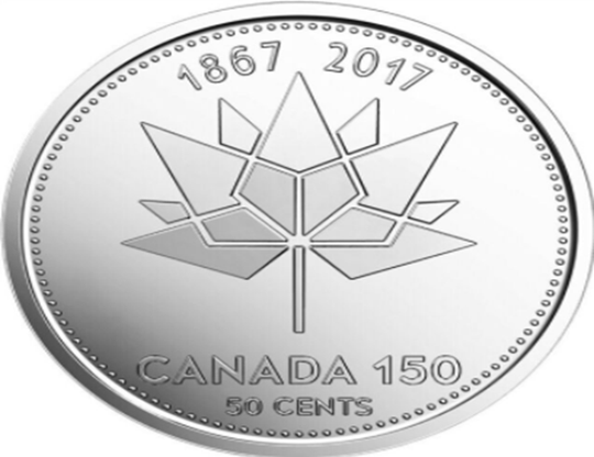 2017 Canadian 50-Cent Canada 150th BU From Special Wrap Roll