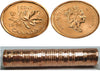 1995 Kanadische 1-Cent Maple Leaf Twig Penny Münzrolle – 50 Münzen BU