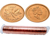 2000 kanadische 1-Cent Maple Leaf Twig Penny Münzrolle - 50 Münzen BU