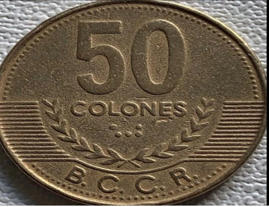 2002 costa rica 50 colones VF