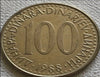 1988 Yougoslavie 100 dinars TTB