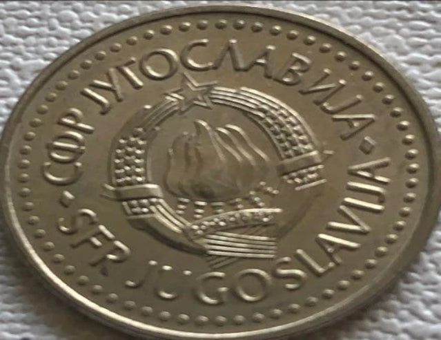 1986 Yugoslavia 10 dinara VF