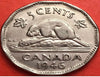 1946 6 sur 6 Five Cents VF Nice Scare Variety 6/6 George VI KEY Canada Nickel