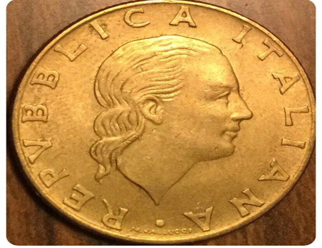 1979 R Italien 200 Lire Münze