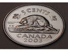 Kanada 2003-P Kanada 5 Cent Beaver/Old Effigy Uncrowned Vorderseite Nickel BU