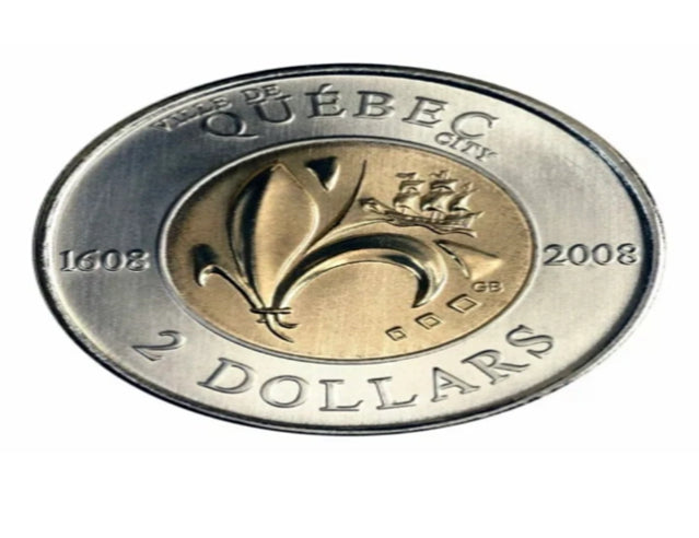 2008 Canada 2 Dollars Special 400th Anniversary of Quebec City BU