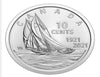 2021 100th Anniversary of Bluenose 10 -Cent Special Set (3 Coins )