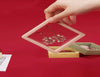 2 Pcs 3D Floating Frame Holder Box Coins Stamp Jewelry Display Case Color Box with free stand base Gift box 70mm*70mm