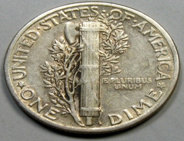 1945 Mercury Dime Silber