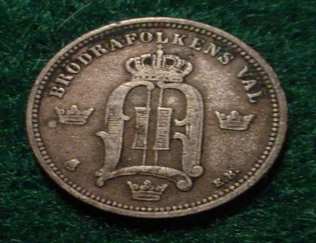 1898 silver 10 ore Sweden