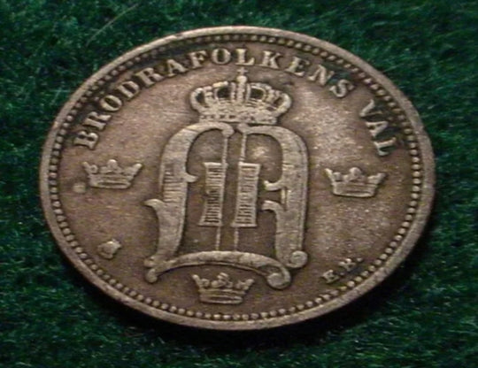 1898 Silber 10 Erz Schweden