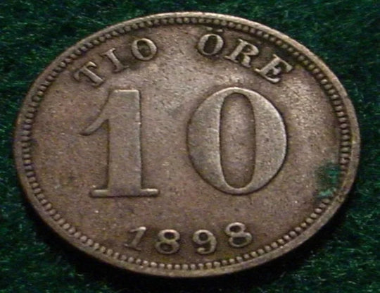 1898 silver 10 ore Sweden