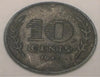 1942 Netherlands Dutch 10 Cents Tulips WWII Era Coin