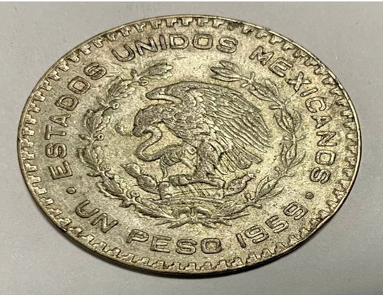 1959 Mexiko Ein-Peso-Silbermünze