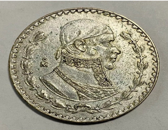 Pièce d'argent d'un peso mexicain de 1966