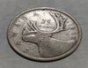 Canada 1939 25 Cent Silver Quarter Coin Circulé bon état