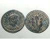 Constantius ii bronze ae follis____ancient rome____soldiers, spears and standard